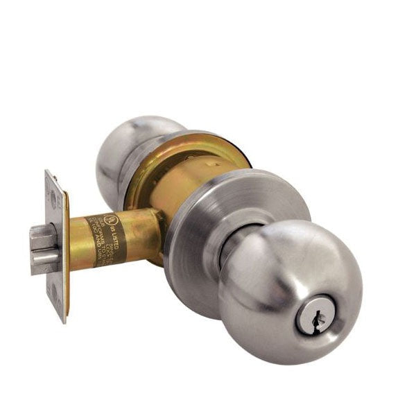 Arrow - RK11 - RK Series Cylindrical Lockset - 2 3/8" Backset - 32D - Satin Stainless Steel - Entrance - Schlage "C" Keyway - Grade 2