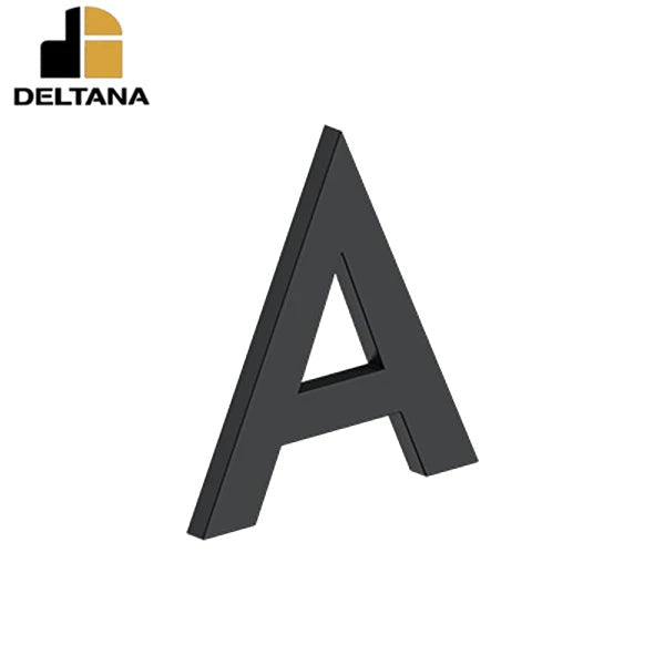 Deltana - 4" Letter A - B Series w/ Risers - Stainless Steel - Optional Finish