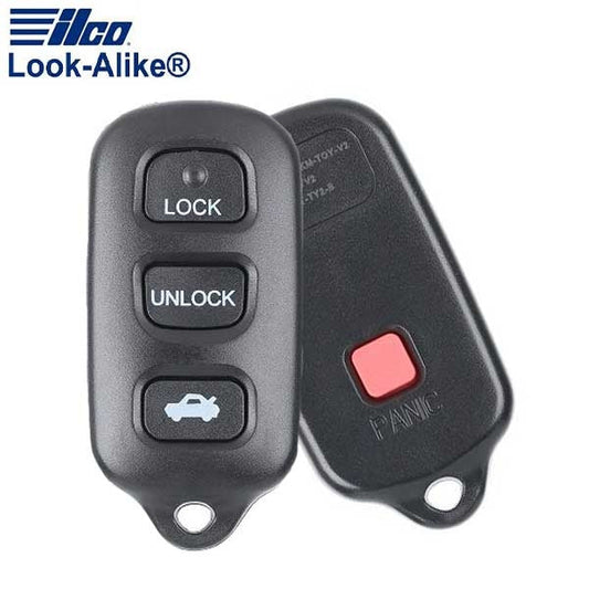 1999-2008 Toyota / 4-Button Keyless Entry Remote / PN: 89742-AA030 / GQ43VT14T (AFTERMARKET)