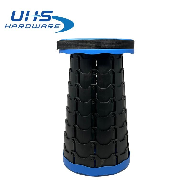 Telescopic Stool for Locksmiths - Portable and Collapsible - Over 300lbs Capacity - Blue