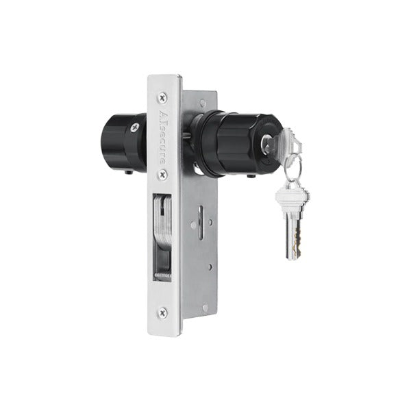 EASILOK - A5 - Single Cylinder Lock Hookbolt - Twist To Lock - 25mm - Silver