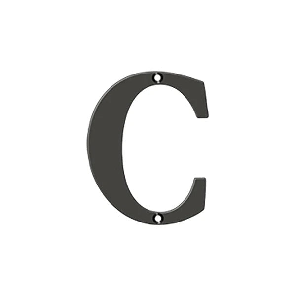 Deltana - 4" Residential Letter C - Optional Finish