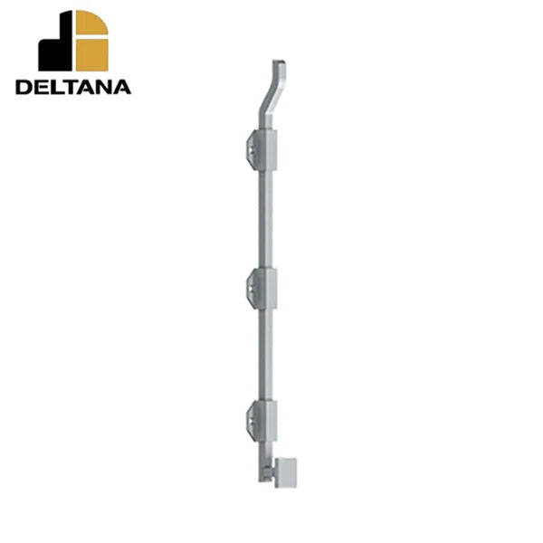 Deltana - 18" Modern Offset Surface Bolt - Heavy Duty - Solid Brass - Optional Finish