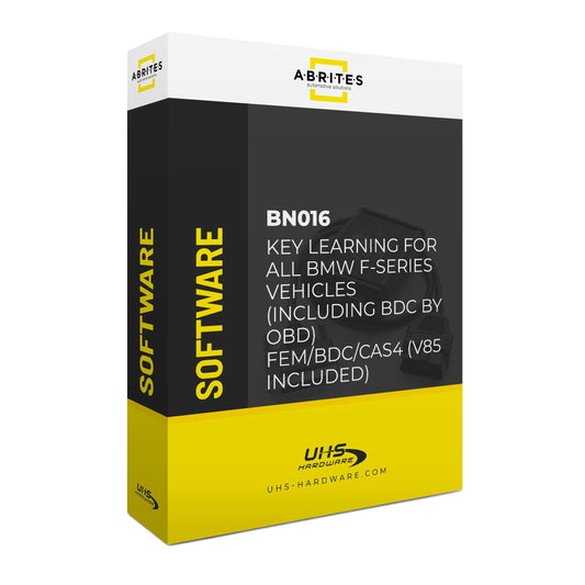 ABRITES - BN016 - Key Learning for All BMW F-Series vehicles (including BDC by OBD) FEM/BDC/CAS4 (v85 included)