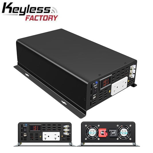 RBU5 - 12VDC - 3000 Watt Pure Sine Wave Inverter - Bi-Directional Inverter - DC to AC - Optional Remote Connectivity - USB Ports