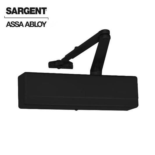 Sargent - 1431 - Powerglide Door Closer - Back Check Function - Standard Arm - Adjustable Size 1-6 - Black Suede - Fire Rated - Grade 1
