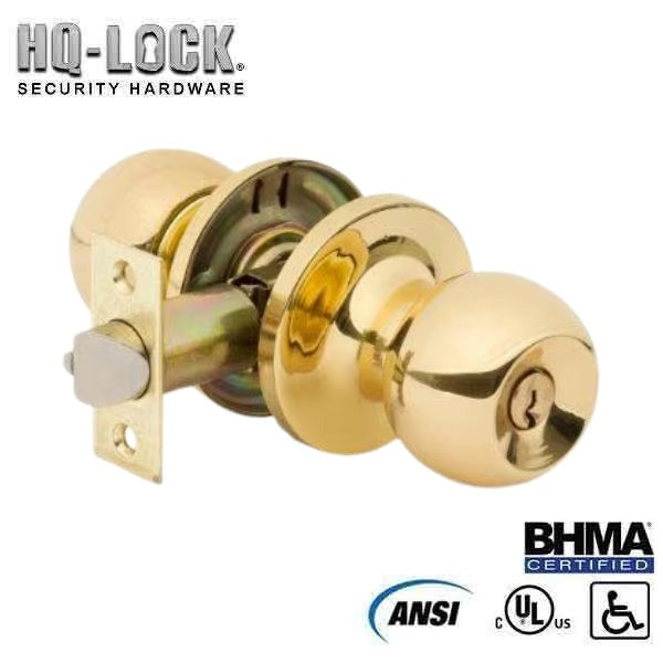 HQ LOCK - 4374 - Knob Lock- Storeroom - SC4 - US3 - Gold