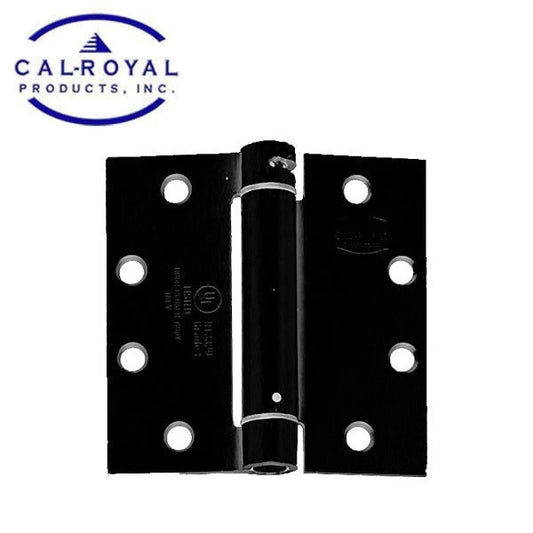 Cal-Royal - NEWSH140 - Single Spring Hinges - Flat Black