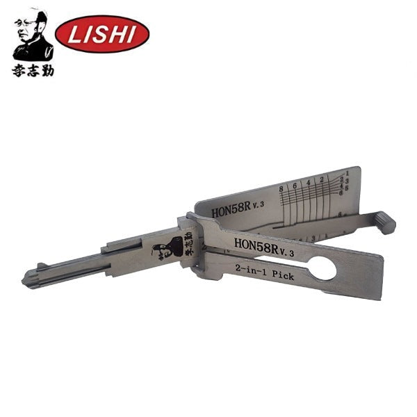 ORIGINAL LISHI - Honda HON58R-AG Ignition / 2-in-1 Pick & Decoder / Anti Glare