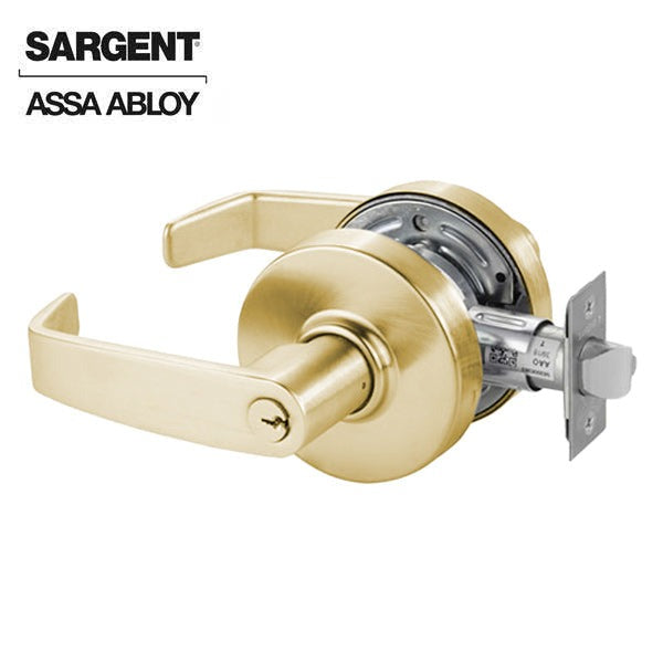Sargent - 7G37 - Mechanical Cylindrical Lock - L Rose / L Lever - Classroom - LA Keyway - Optional Finish - Grade 1