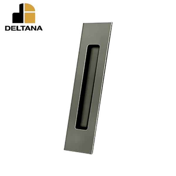 Deltana - Flush Pull - Rectangular - Heavy Duty - 10" x 2-1/4" x 1/2" - Solid Brass - Optional Finish