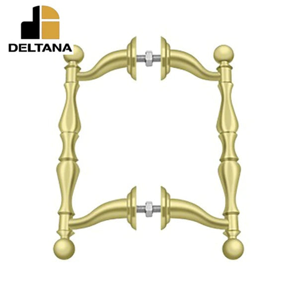 Deltana - Offet Handle Pull - Back-To-Back Set - Fits 1-1/8"- 1-3/8" Doors - Optional Finish