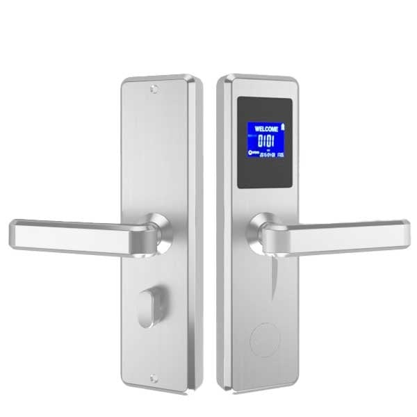 Orbita - E4031ASBT - Mortise Hotel Lock - Bluetooth & RFID - LCD Screen - Optional Lever Style - 6 VDC - Optional Finish - Grade 2
