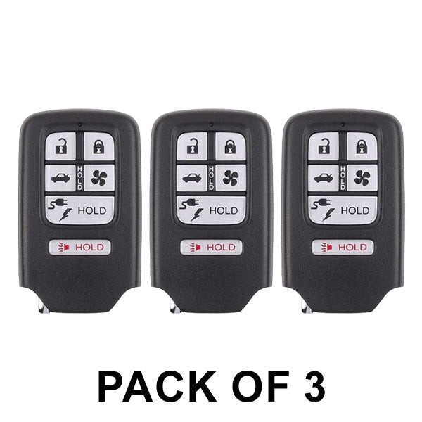 3 x 2018-2021 Honda Clarity / 6-Button Smart Key / PN: 72147-TRW-A01 / KR5V2X V42 (AFTERMARKET) (Pack of 3)
