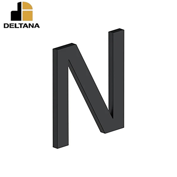 Deltana - 4" Letter N - E Series w/ Risers - Stainless Steel - Optional Finish