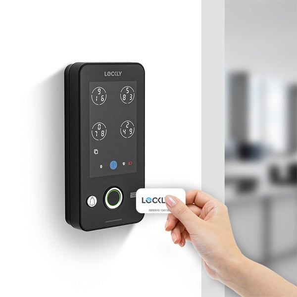 Lockly Guard INGRESS 302WA - Doorbell Smart Access Control - Fingerprint Reader - Wi-Fi-Bluetooth App Controlled - RFID - Matte Black