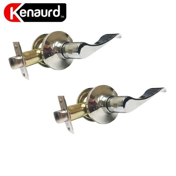 2 x Premium Lever Set Handle Lock - Passage - BC- Bright Chrome (Bundle of 2)
