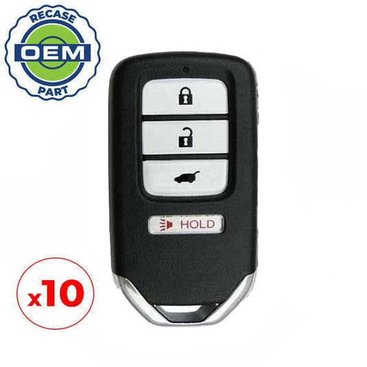 10 x 2015-2016 Honda CR-V / 4-Button Smart Key / PN: 72147-T0A-A11 / ACJ932HK1210A (OEM Recase)