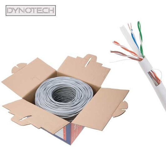 DynoTech - 909887 - Network Cable - Cat6 / CCA - UTP - 1000ft - White