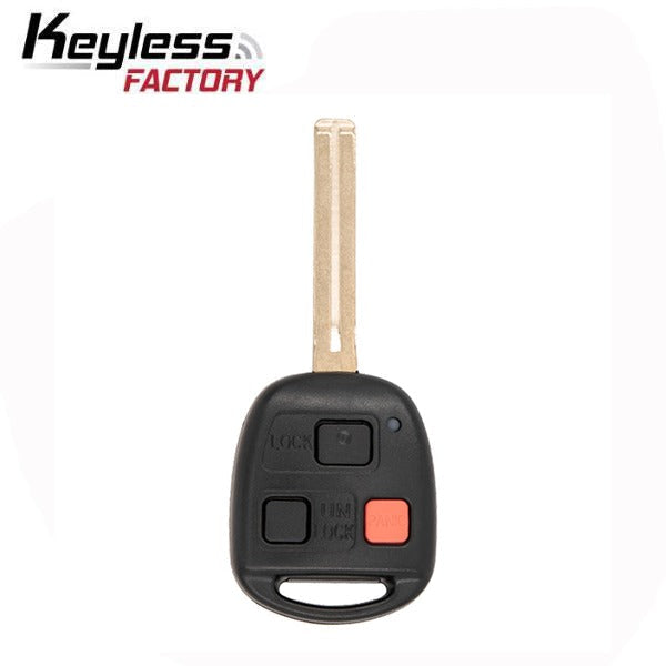 2001-2002 Lexus / 3-Button Remote Head Key Short Blade / PN: 89070-60081 / HYQ1512V (AFTERMARKET)