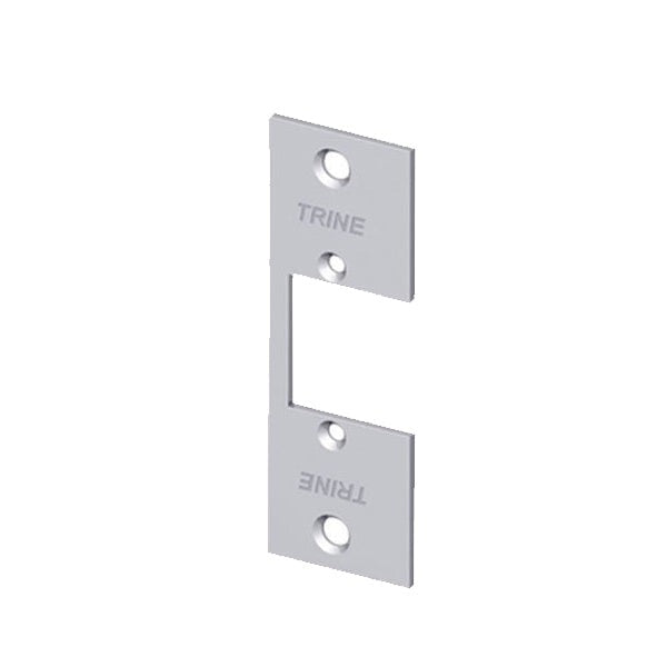 Trine - 334 - 3-3/4" - 3000 Series Electric Strike Faceplate - Satin Chrome - No Ramp - Grade 2