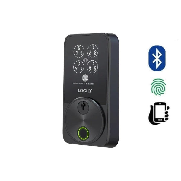 LOCKLY - Secure Pro Zeno Series Fingerprint Deadbolt / Matte Black Finish