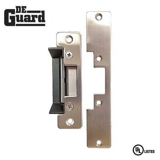 UL Listed Electric Strike Kit w/ 2 Face Plates - Adjustable Fail Safe / Fail Secure - Adjustable 12/24VDC - Grade 1