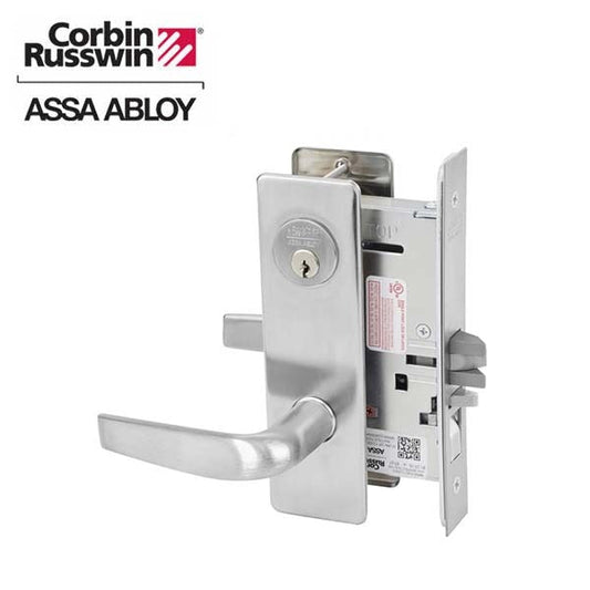 Corbin Russwin - ML2051 - Mechanical Mortise Lock - Entrance / Office - CSM Trim - L4 Keyway - Satin Stainless Steel - Grade 1