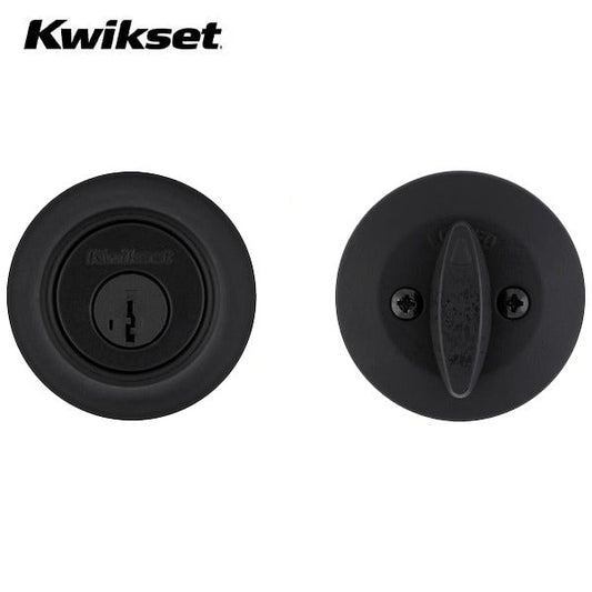 Kwikset - 660 - Residential Deadbolt - Single Cylinder - Matte Black - Grade 3