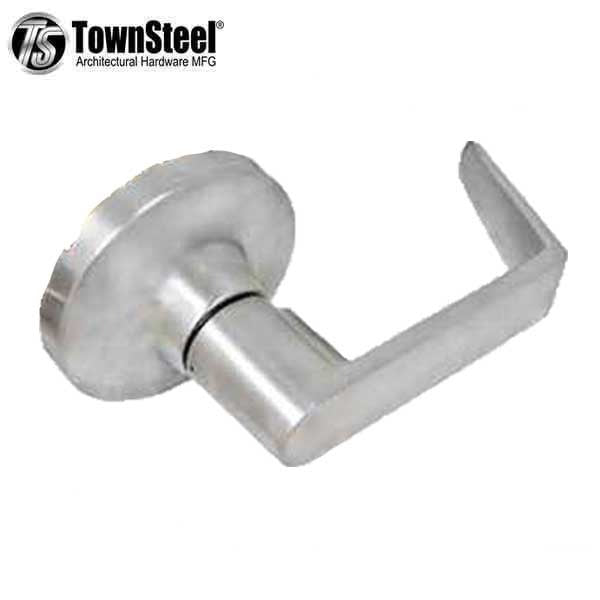 TownSteel - ED8900LS - Sectional Lever Trim - Dummy - LS Regal Lever - Non-Handed - Compatible with Rim, SVR, LBR & 3 Point Push Bars - Satin Chrome - Grade 1