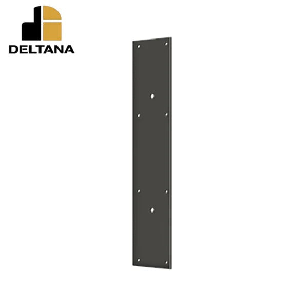 Deltana - Push Plate 20" for 10" Door Pull - Optional Finish
