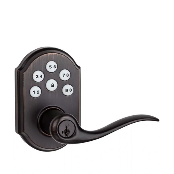 Kwikset - SmartCode 912TNL - Electronic Lever Set - Z-Wave Technology - 11P - Venetian Bronze - SmartCode Technology