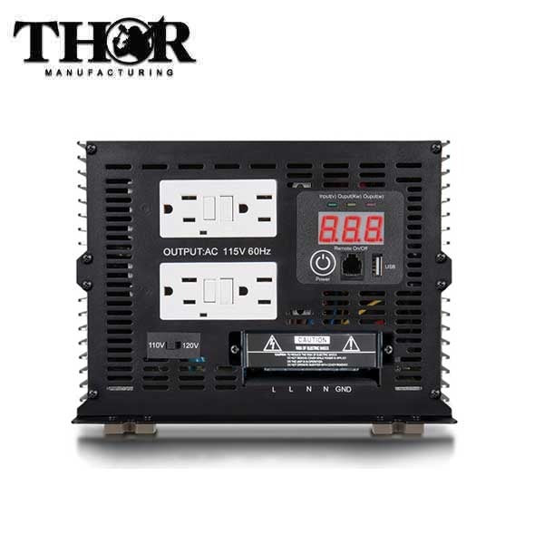 THOR - THPW5000 - 5000 Watt Pure Sine Wave Power Inverter - w/ USB 2.1