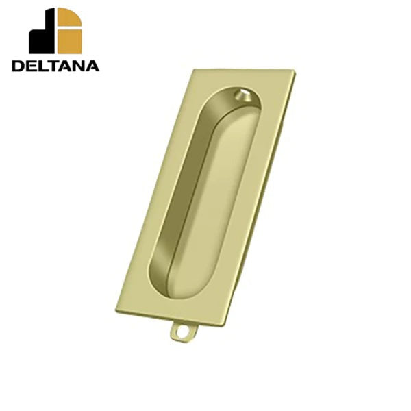 Deltana - Flush Pull - Rectangle - 3-1/8" x 1-3/8" x 1/2" - Optional Finish