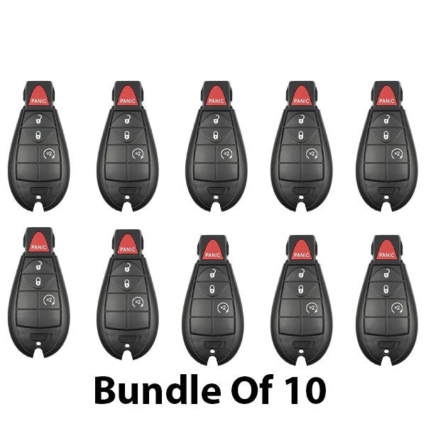 10 x 2008-2013 Chrysler Dodge / 4-Button Fobik Key / M3N5WY783X (AFTERMARKET) (BUNDLE OF 10)