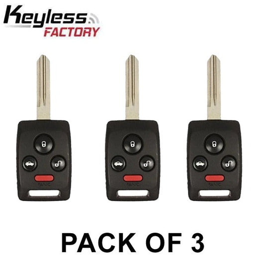 3 x 2006-2008 Subaru Tribeca Legacy / 4-Button Remote Head Key / CWTWBU745 / DA34 (AFTERMARKET) (Pack of 3)