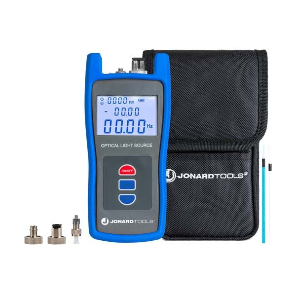 Jonard Tools - Optical Light Source w/ FC/LC/SC Adapters for PC/UPC Connectors