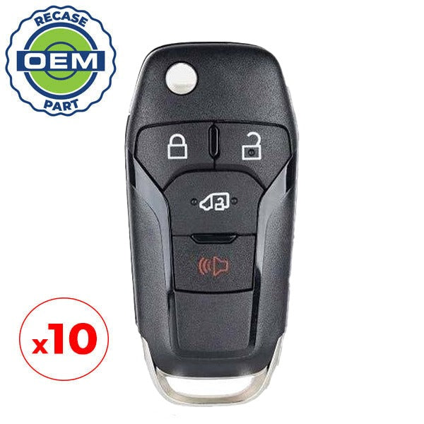 10 x 2019-2020 Ford Transit / 4-Button Flip Key / PN: 164-R8236 / N5F-A08TAA (OEM Recase)