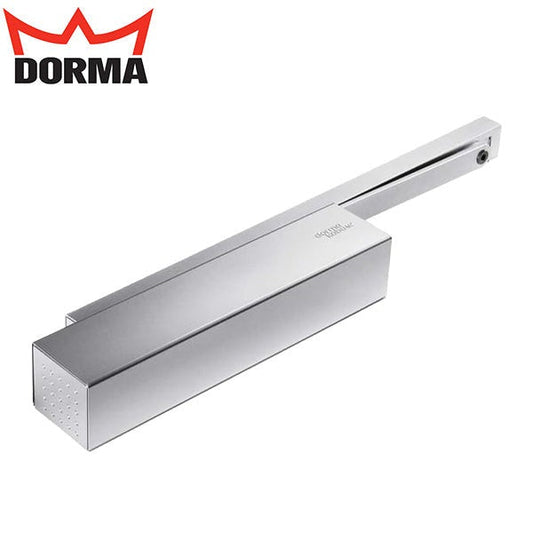 DORMA - TS9315 - Hydraulic Surface Applied Door Closer - Adjustable Back Check Function - Track Arm - Size 1-5 - Push Side Soffit Mounted - Aluminum Painted Finish - Grade 1