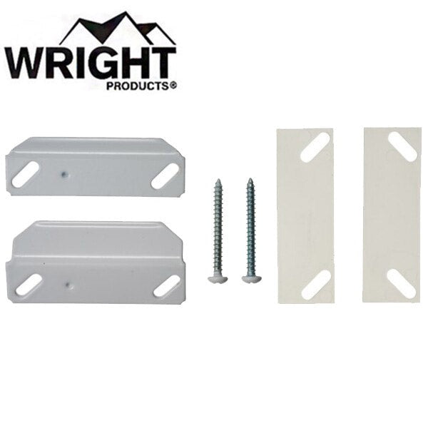 Wright - V444STWH - Replacement Push Button Latch Strike - White