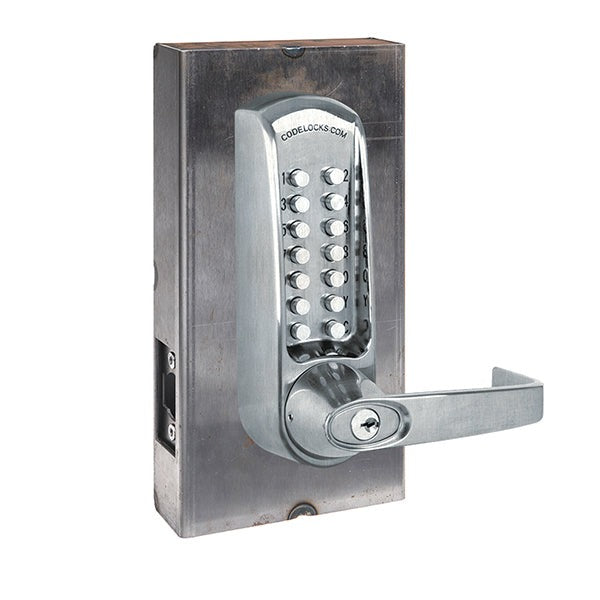 CodeLocks - CL615 Gate Box Kit - Mechanical Lock - Heavy Duty - Tubular Latchbolt Gate Box Kit - Double Sided - Passage Function - Optional Finish - Grade 2