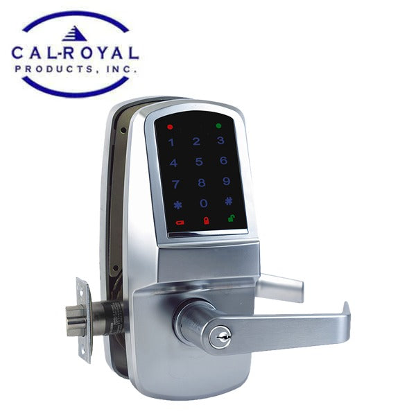 Cal-Royal - ICCR6100 - Digital Touchscreen Door Lock - SFIC - Less Core - Satin Chrome - Grade 1