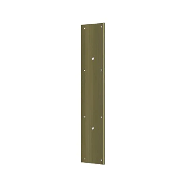 Deltana - Push Plate 20" for 10" Door Pull - Optional Finish