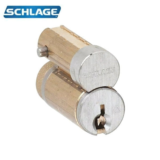 Schlage - 23-030 - Full Size Interchangeable Core 35.55 - C123 Keyway - 2 Keys - 6-Pin - Non Handed - Satin Chrome 626/US26D
