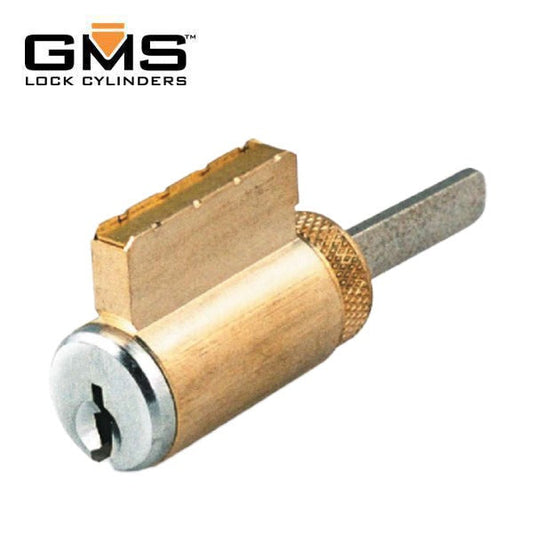 GMS KIK Cylinder w/ Multi-Tailpiece - 5-Pin - Schlage C - 0-Bitted - US26D - Satin Chrome