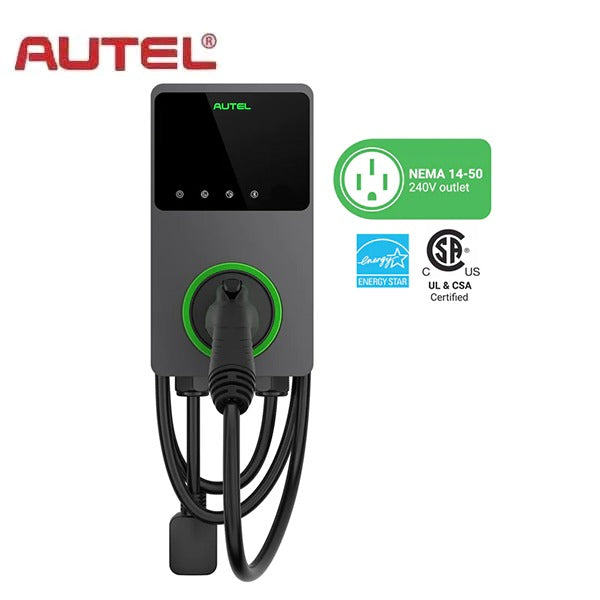 Autel - MaxiCharger AC Home 40A - NEMA 14-50 - EV Charger With In-Body Holster