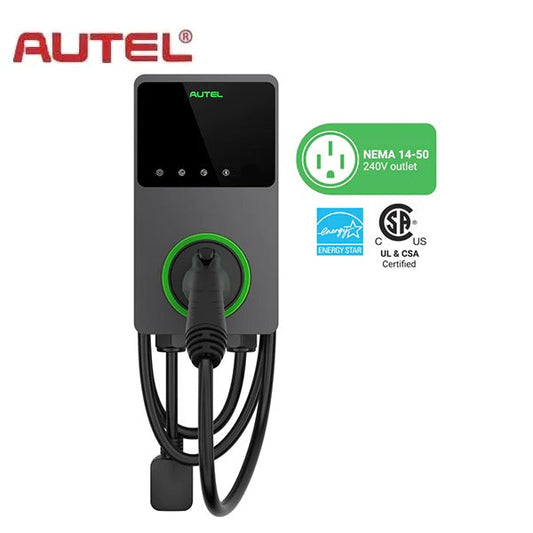 Autel - MaxiCharger AC Home 40A - NEMA 14-50 - EV Charger With In-Body Holster