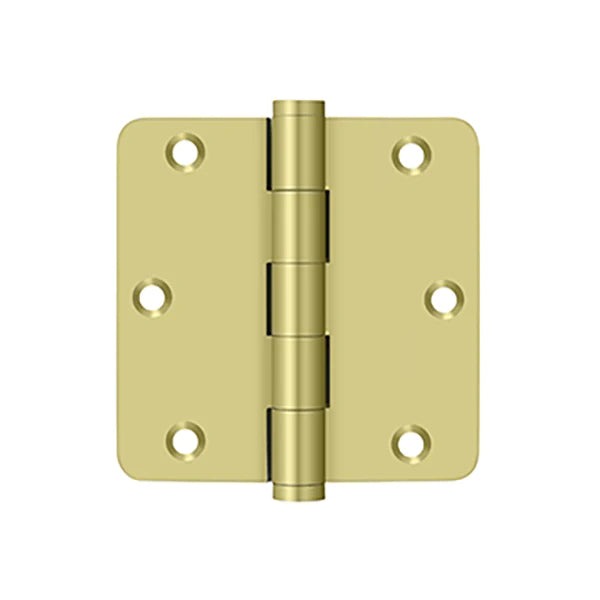 Deltana - 3-1/2" x 3-1/2" x 1/4" Radius Hinge - 0.119 Thickness - Optional Finish