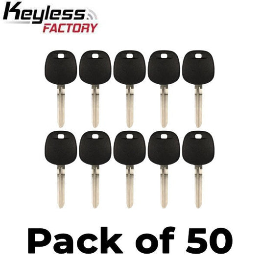 50 x 2010 - 2019 Toyota / Scion - TOY44G Transponder Key - (G Chip) (AFTERMARKET) (Bundle of 50)