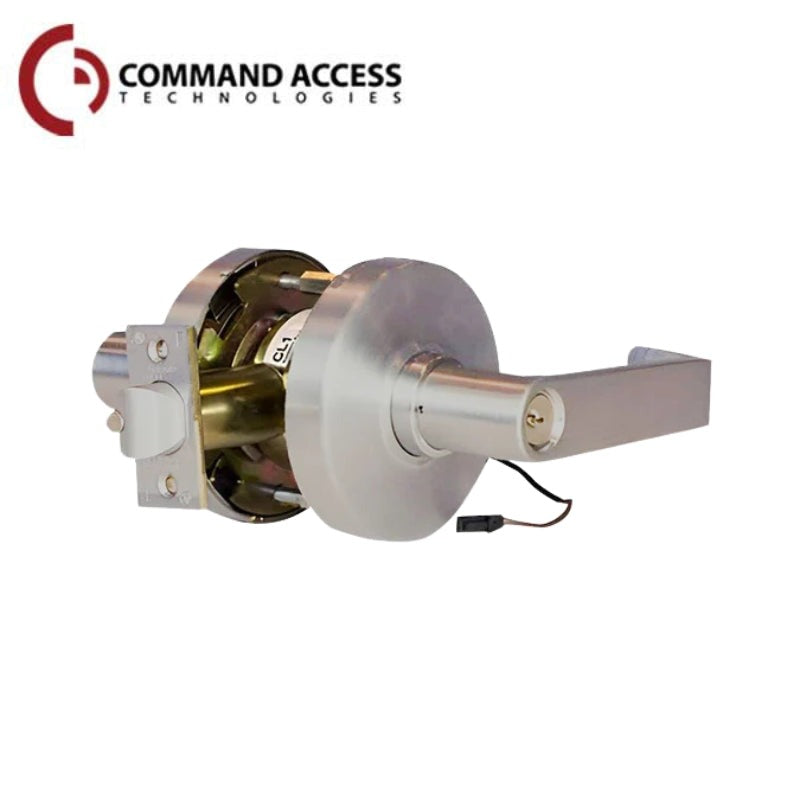 Command Access - CL180LE - Electrified Cylindrical Lock - EU Fail Safe - Outside Lever Unlocked (EU) - 11/30 VAC/DC - Auto Detection Technology - Grade 1